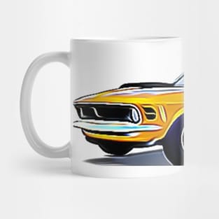 Mustang Boss 302 Cartoon Mug